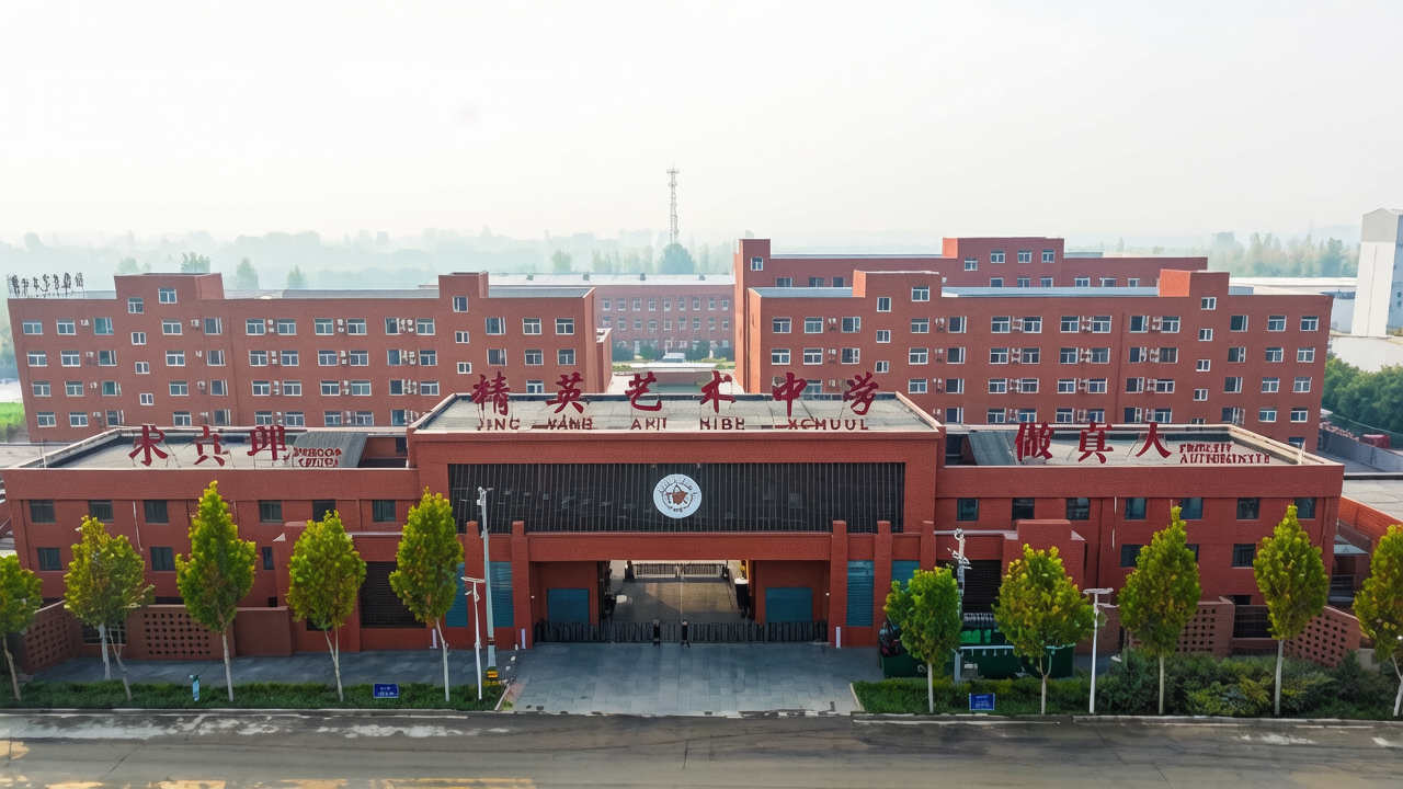 石家庄精英艺术高级职业中学校园环境